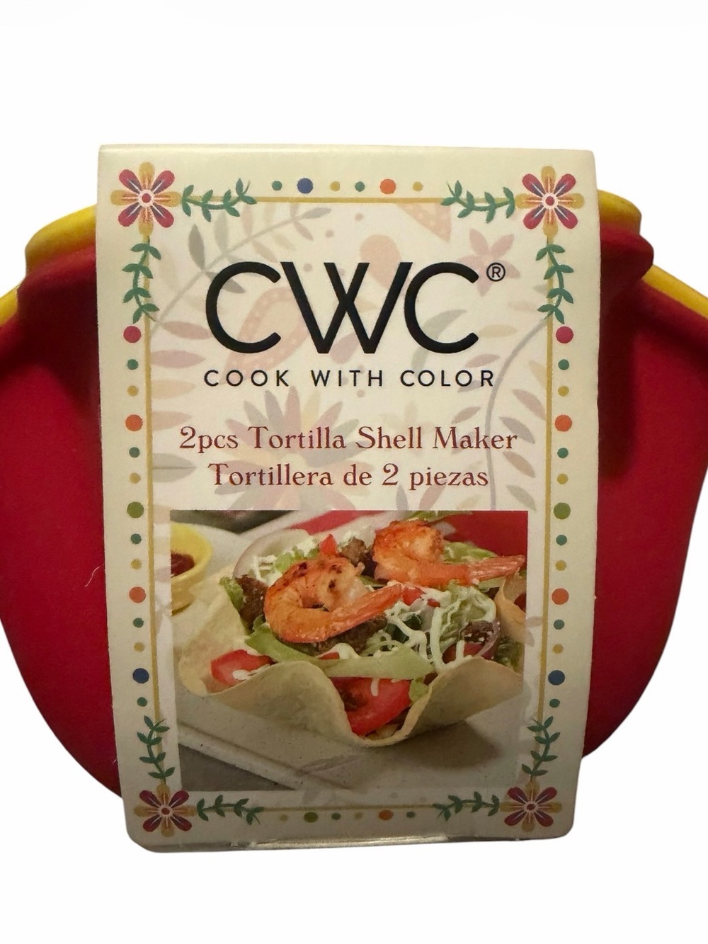 CWC Cook With Color 2pc Tortilla Shell Maker